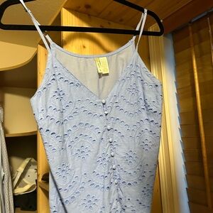 Japna light periwinkle top